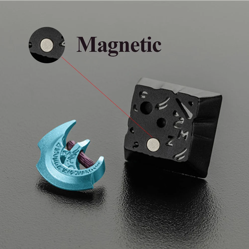 لوحة المفاتيح الميكانيكية المعدنية Keycap سبائك الألومنيوم الخلفية قبعات الكرز Mx التبديل التحلل المغناطيسي ل ZOMO DOTA2 الفأس كيكابس #6