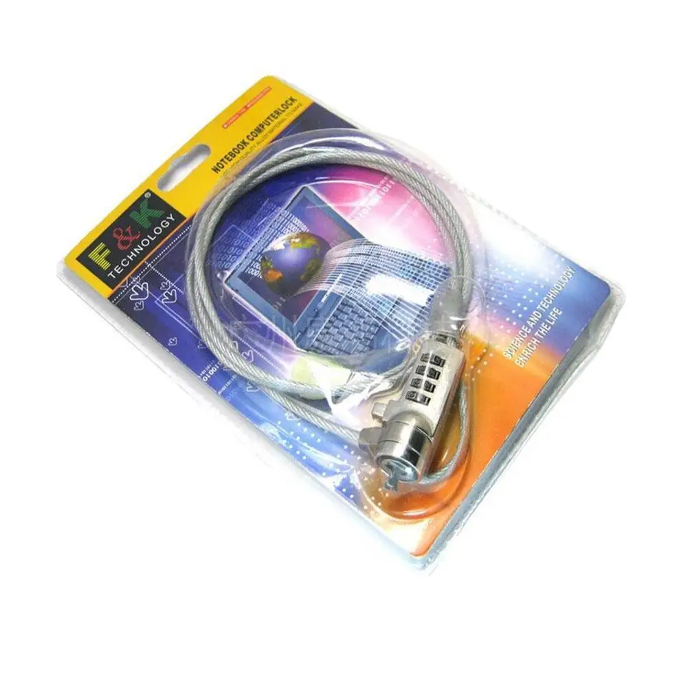 1.8 M Brand New High Quality 4 Digit Password Security Cable Computer Anti-theft Universal Key Chain Notebook Laptop Chain V5F7