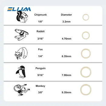 ELIJAH CYZ115 XYSZ 5000 ks/krabice O-kroužky/inter ústní gumičky zubní ortodontické zoo balení gumičky gumičky latexové ligatury úvazky 10 nejlepší prodej ligové pavouky - №3