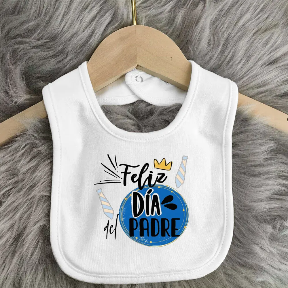 

Father's Day Baby Bibs Happy Father's Day Print Infant Bib Newbron Shower Gift Boys Girls Burp Cloths Toddler Bibs Baby Stuff
