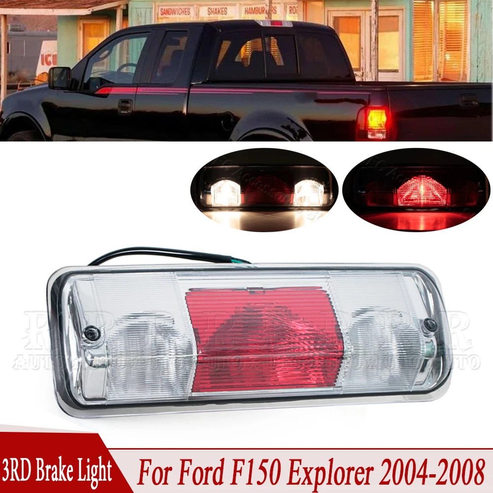 R-AUTO LED trzecie światło hamowania 3RD Tail Stop światło ładunku w celu uzyskania dalszych 7L3Z13A613B dla Ford F150 Explorer 2004 2005 2006 2007 2008