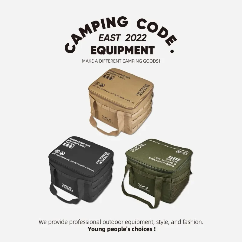 

Outdoor Storage Box Large Capacity 25L Waterproof Insulation Folding Storage Box Outdoor Tactical Storage Bag Camping Equipment