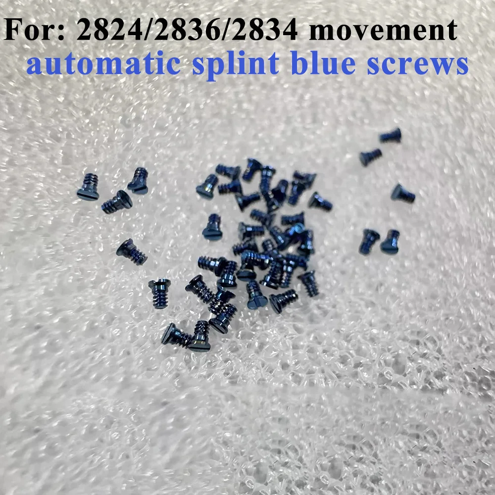 Watch Accessories Automatic Clamp Blue Screws Suitable for 2824/2836/2834 Movement Automatic Splint Blue Screws Repair Parts