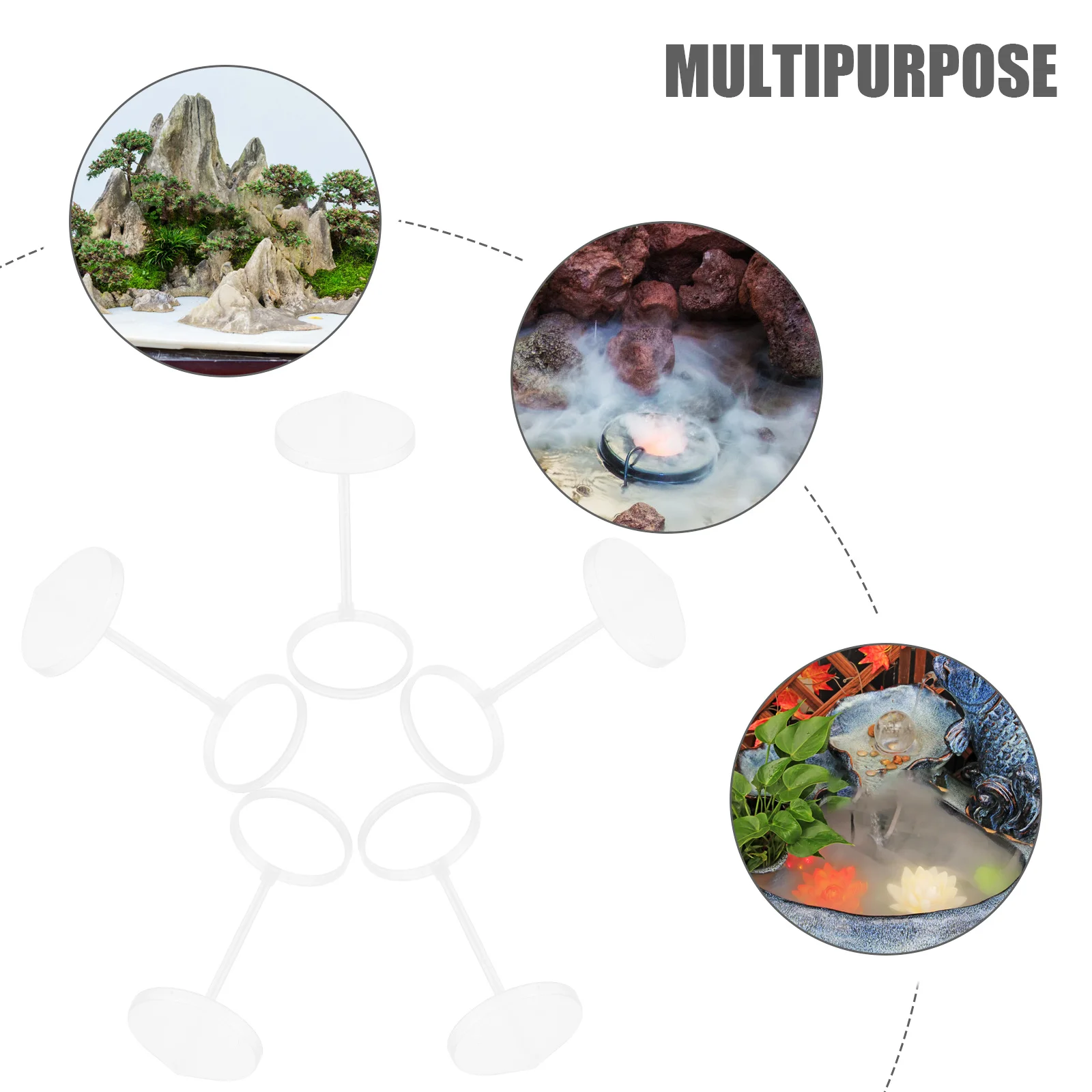 

5pcs Humidifier Guard Replacement Mist Humidifier Splash Guard Maker Water Fountain Rockery Pond Mister Splash-Proof Bracket