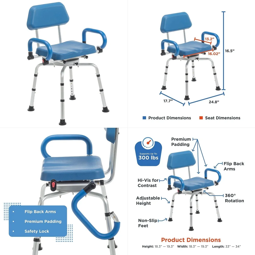

Wheelchair JJW6001 for Adults, Power Motorized Foldable Wheelchairs for Seniors Support 350 LBS,25 Miles Range, Airline Approva