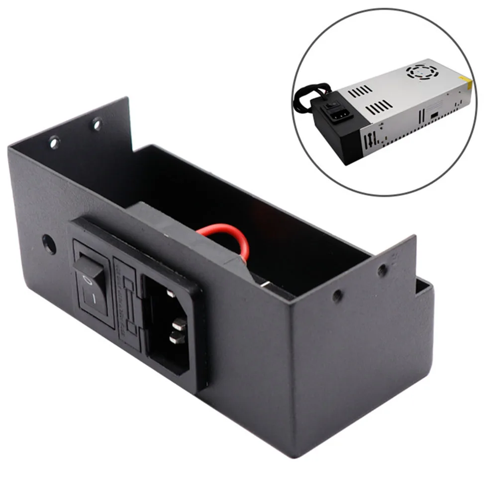 1pc Switching Power Supply Housing For 3D Printer Power Shield With 2M Wiring Setup 12V/24V 360W Male Socket For Ender 3 For CR1