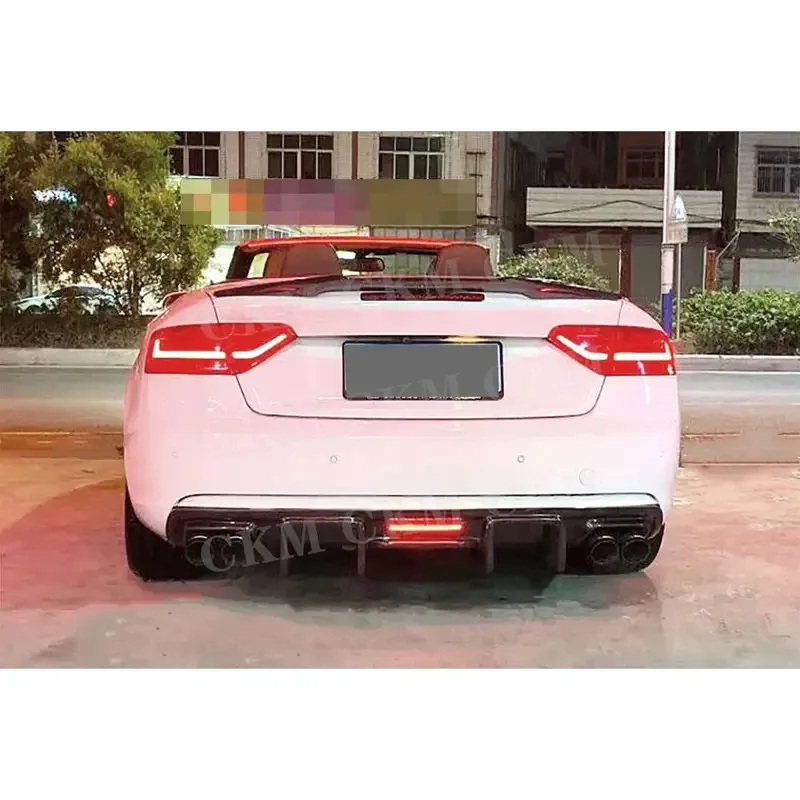 

Задний бампер из углеродного волокна, диффузор для губ A5, стандартный 2012 2013, 2014, 2015, 2016, комплект кузова автомобиля, диффузор для губ, аксессуары