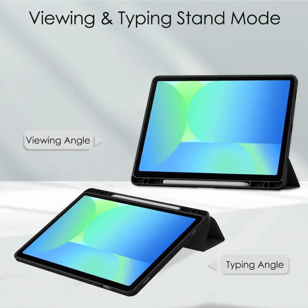 For Samsung Galaxy Tab S10 FE 2025 SM-X520 X526B With Pencil Holder Case For Galaxy Tab S10 FE / S9 FE 10.9 inch Tablet Cover