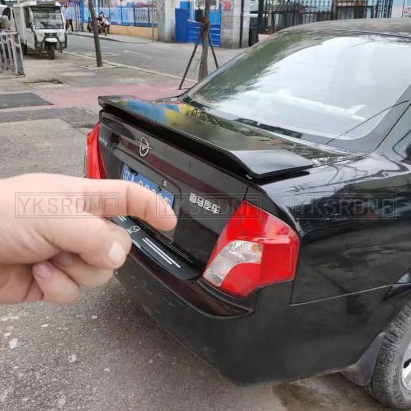 For Mazda 323 Spoiler High Quality ABS Plastic Unpainted Color Rear Roof Spoiler Wing Trunk Lip Boot Cover Car Styling