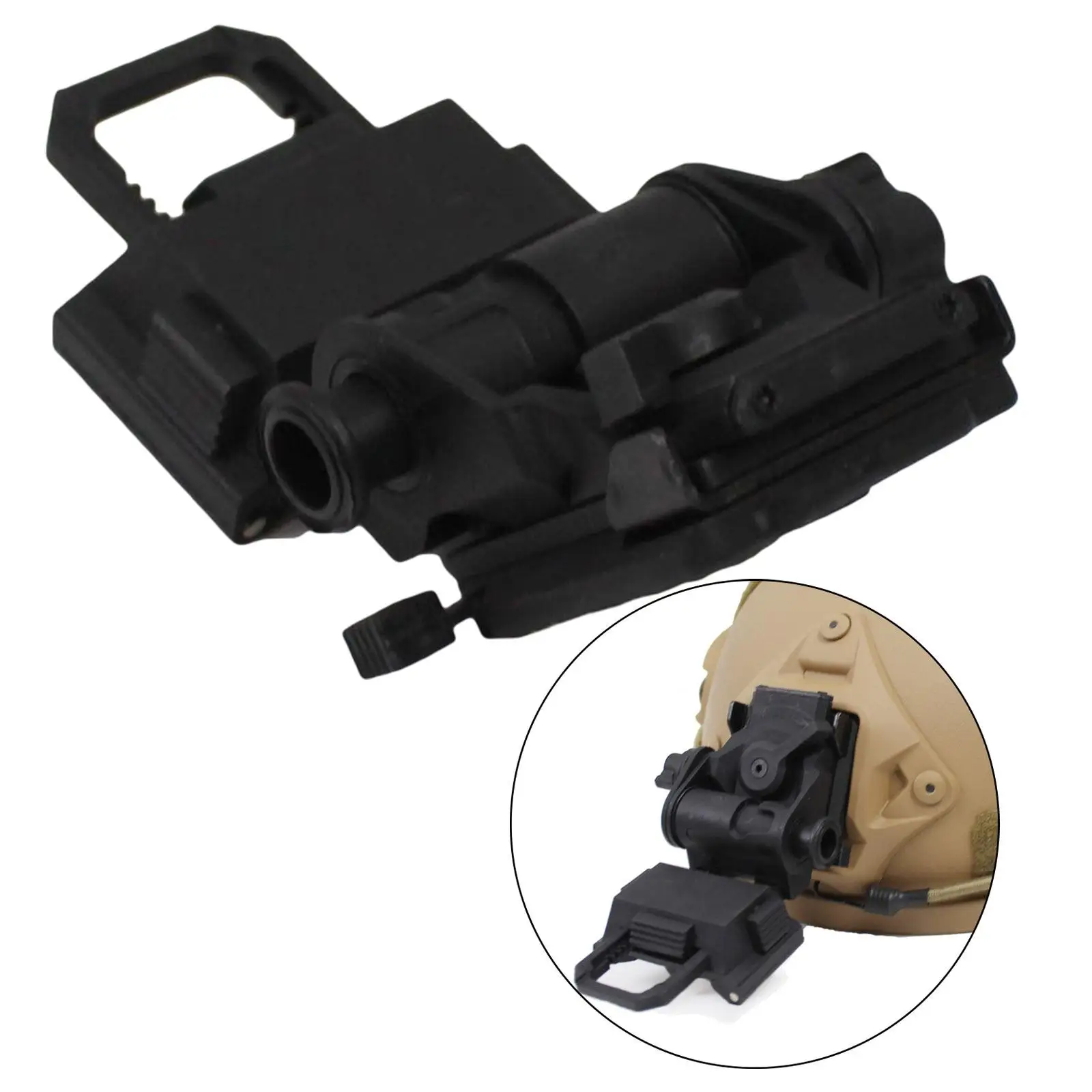 L4G24 Nvg Helmet Mount Bracket Helmet Accessories for Gpnvg18 Pvs15 Pvs18 , Black