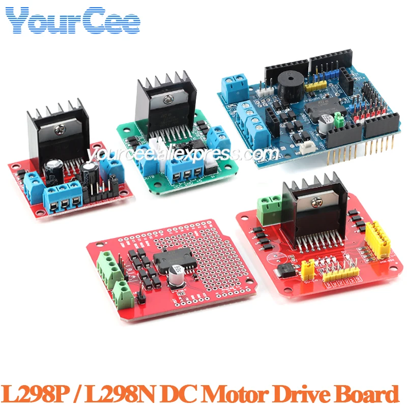 L298 L298P Motor Shield DC Motor Drive Expansion Board L298N DC Motor Drive Board Stepper Motor Intelligent Car Robot Accessory