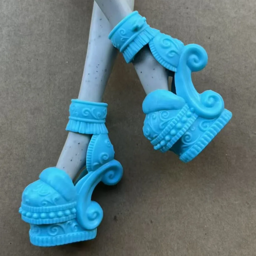 1/6 Scale Doll Shoes Sandals & Boots Toy Parts Gold Blue Orange Black White - Original Doll Accessories for Doll Dressing - view 5