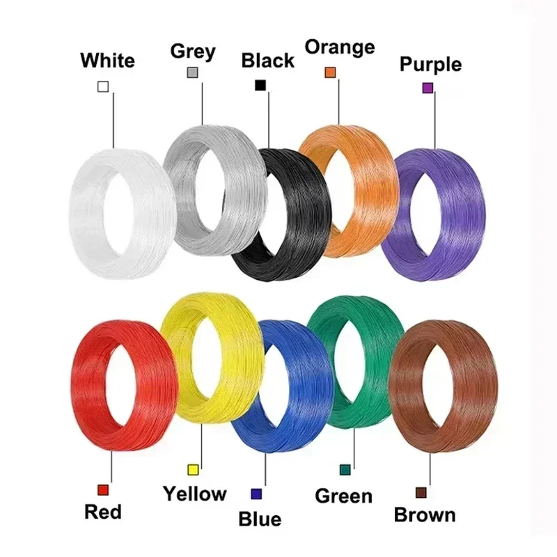 2/5/10M Environmentally friendly PVC insulated 1571 electronic wire 32~16AWG electrical internal wiring solder terminal wire