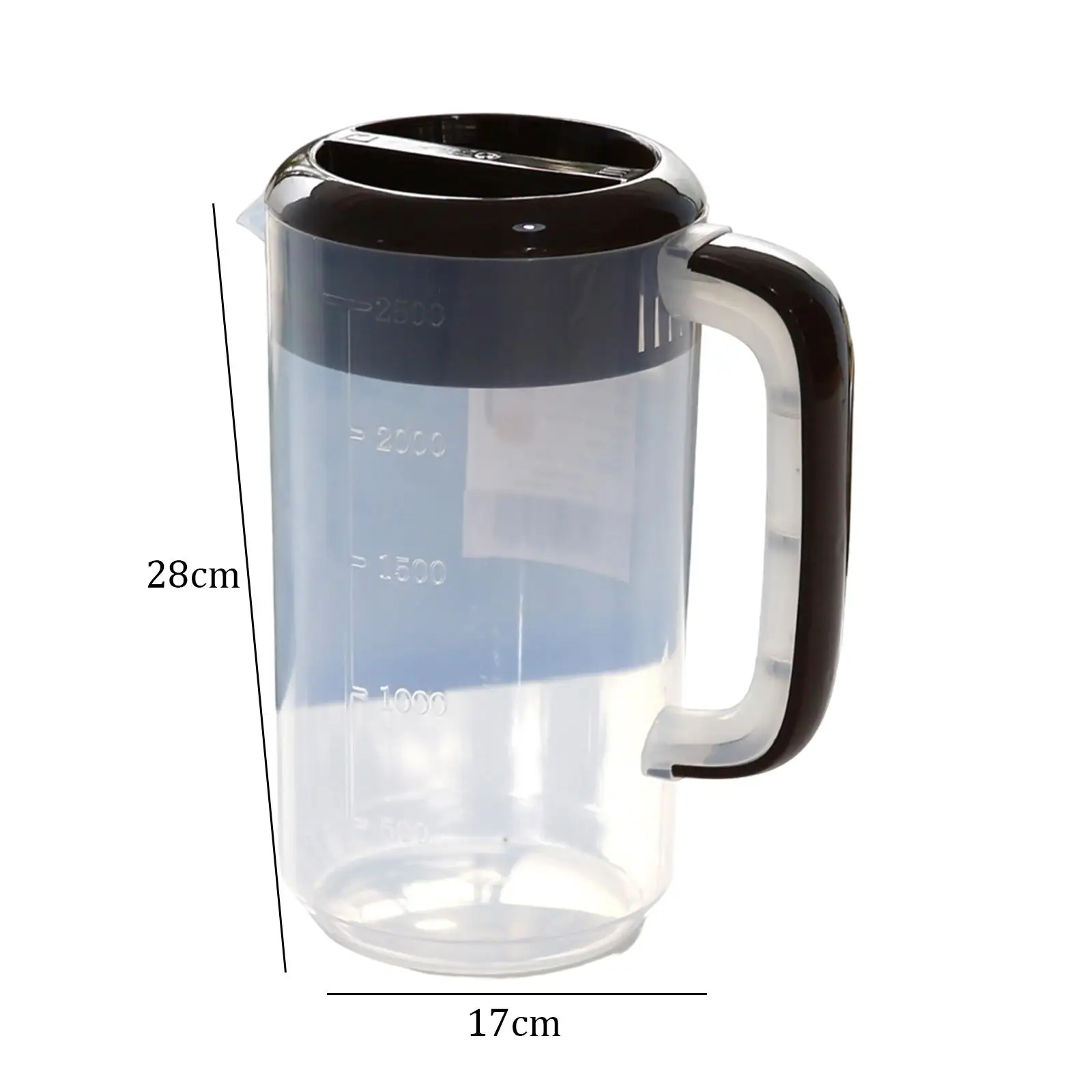 Water Pitcher with Lid with Handle Multipurpose Carafes 4L Portable Water Jug with Handle for Fridge Restaurant Home Party Milk