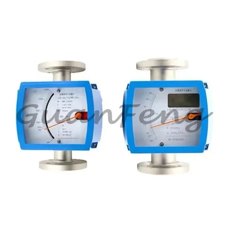 Digital LCD Display Oxygen Variable Area Flow Meter Metal Tube Float Rotameter