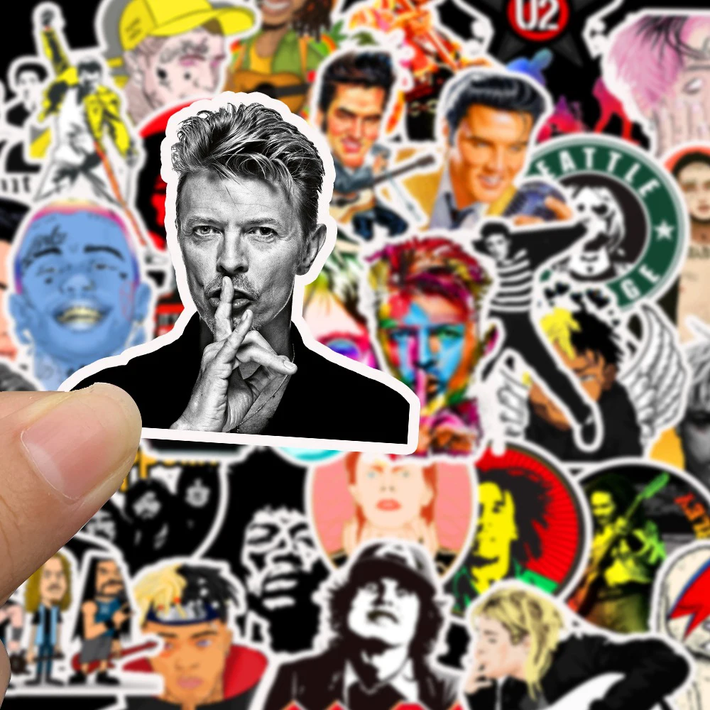 10/30/50/100pcs Cool Rock Band Music Singer Graffiti Stickers Decoration Decal Toy DIY Fridge Phone Classic Sticker for Kid Gift