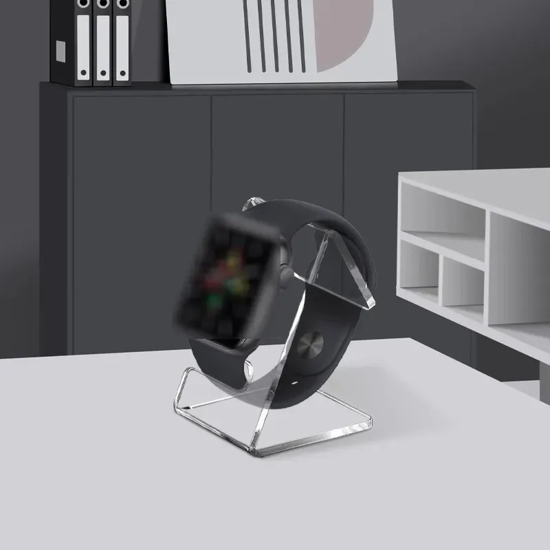 حامل ساعة أكريليك شفاف، حامل عرض للساعات