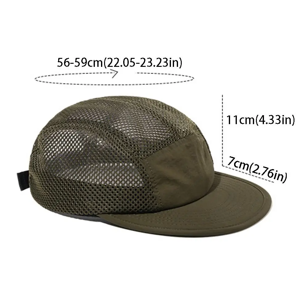 Streetwear Hollow Mesh Baseball Caps Quick Dry INS Men Fishing Caps Adjustable Breathable Sports Mesh Caps Spring/Summer