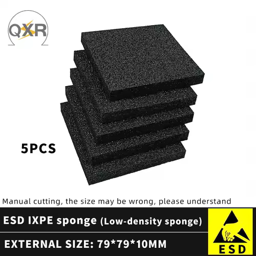 79X79MM black ESD low density IXPE sponge PCB board repair mat Solder stand mat semiconductor IC chip storage board - Image 11