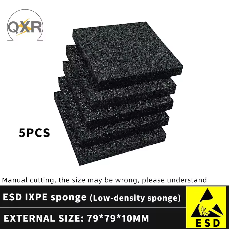 79X79MM black ESD low density IXPE sponge PCB board repair mat Solder stand mat semiconductor IC chip storage board - Image 11