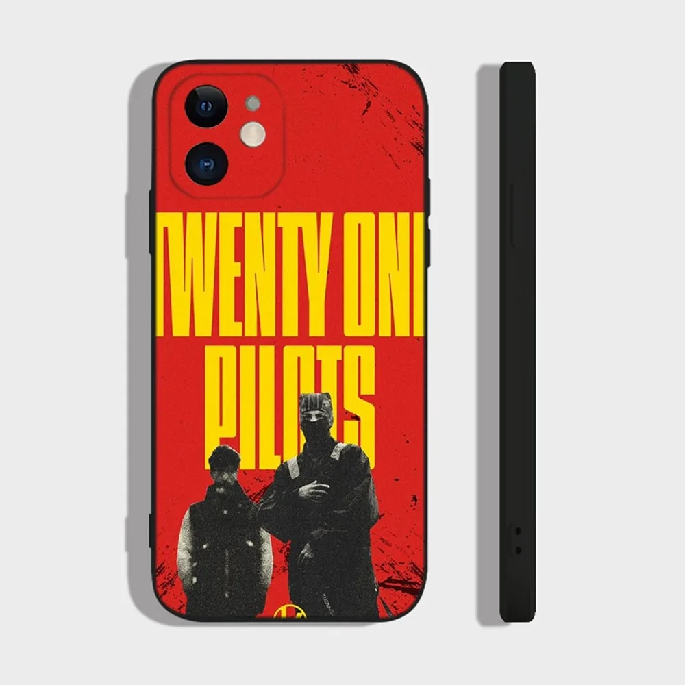 T-Twenty One Pilots  Phone Case For iPhone 16,15,14,13,12,11 Plus,Pro,Max,XR,XS,X,7,8 Plus,SE,Mini Silicone Soft