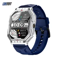 New LOKMAT Sport Smart Watch Altitude Compass Flashlight 5ATM Waterproof Fitness Smartwatches Heart Rate Blood Pressure Monitor