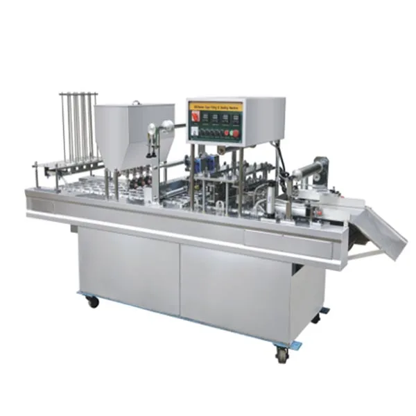 Sauce/jam/jelly/yogurt/water Cup Filling and Sealing Machine Automatic Out of The Cup Plastic Juice Cup Printing Machine