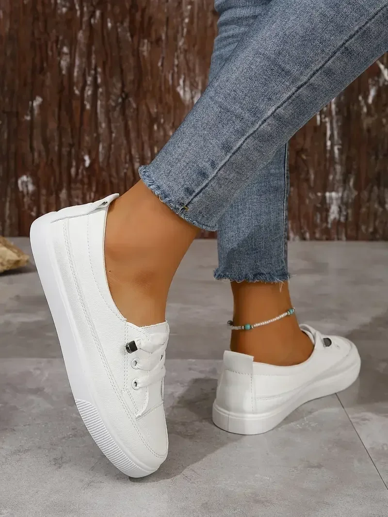 2024 Spring/Summer Fashion New Mesh Shallow Mouth Casual, Comfortable and Breathable Round Toe Flat Walking Sports Shoes image 5