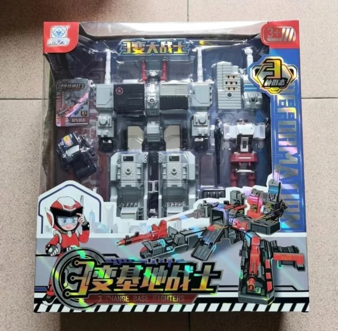 Metroplex KO G1 Transformacja Trzy Dinobot 5 Transformacji w 1 Figurki Akcji Zabawki Kolekcja Prezent