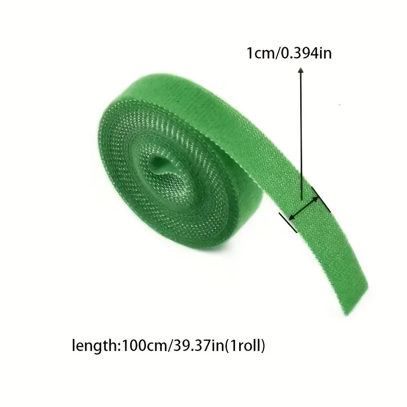 16pcs Reusable Nylon Plant Ties, Adjustable Hook Loop Tape for Garden Potted Plants