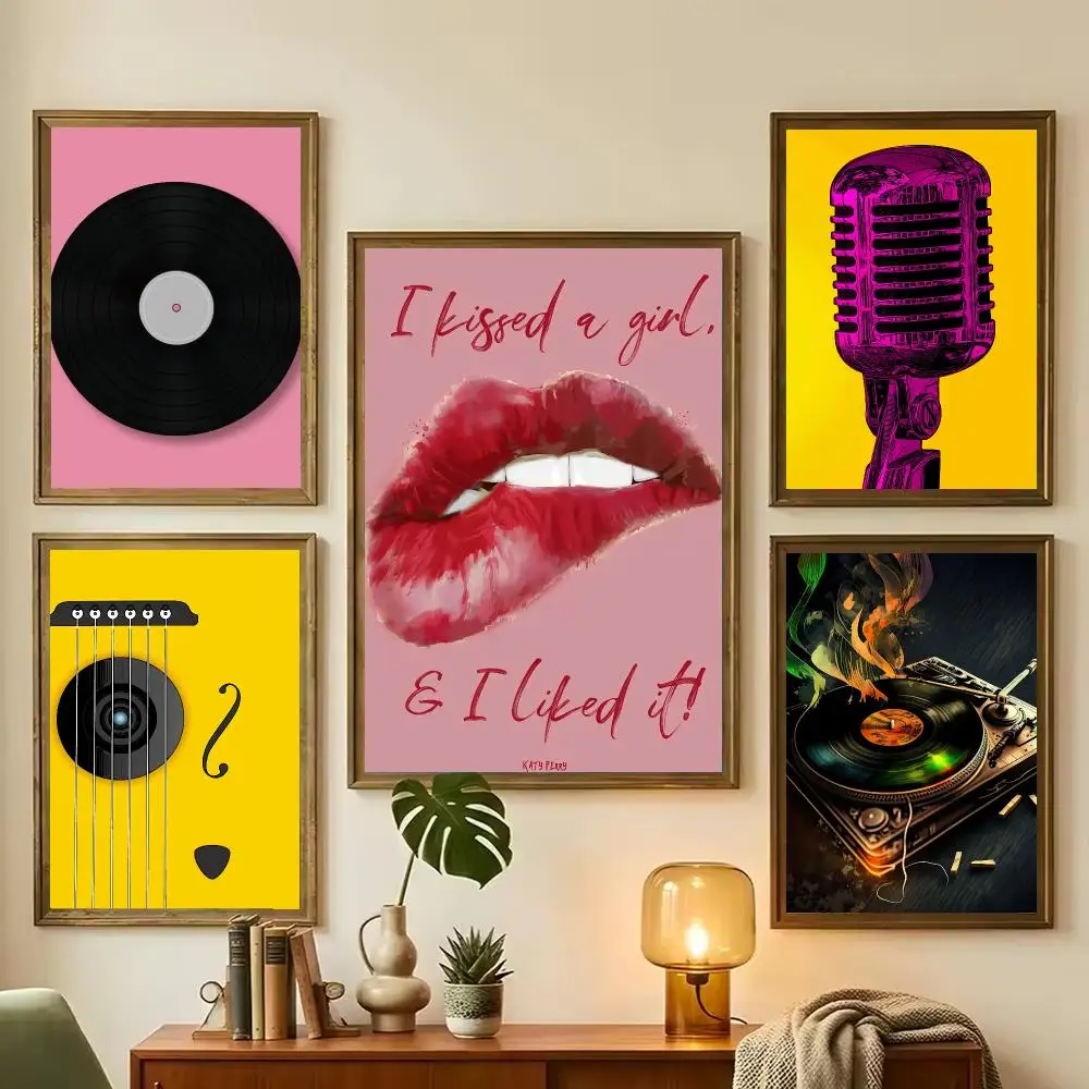Colorful Vinyl Record Poster Music Wall Art Musician Gift Studio Home Decor Print Poster HD