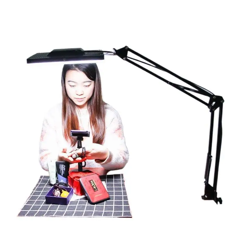 LED photography light desktop, live stream filling light jade jadeite Wenwan three-color temperature adjustment camera light