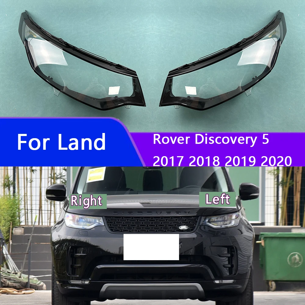 

For Land Rover Discovery 5 2017 2018 2019 2020 Car Front Headlight Headlamps Transparent Lampshade Lamp Shell Case