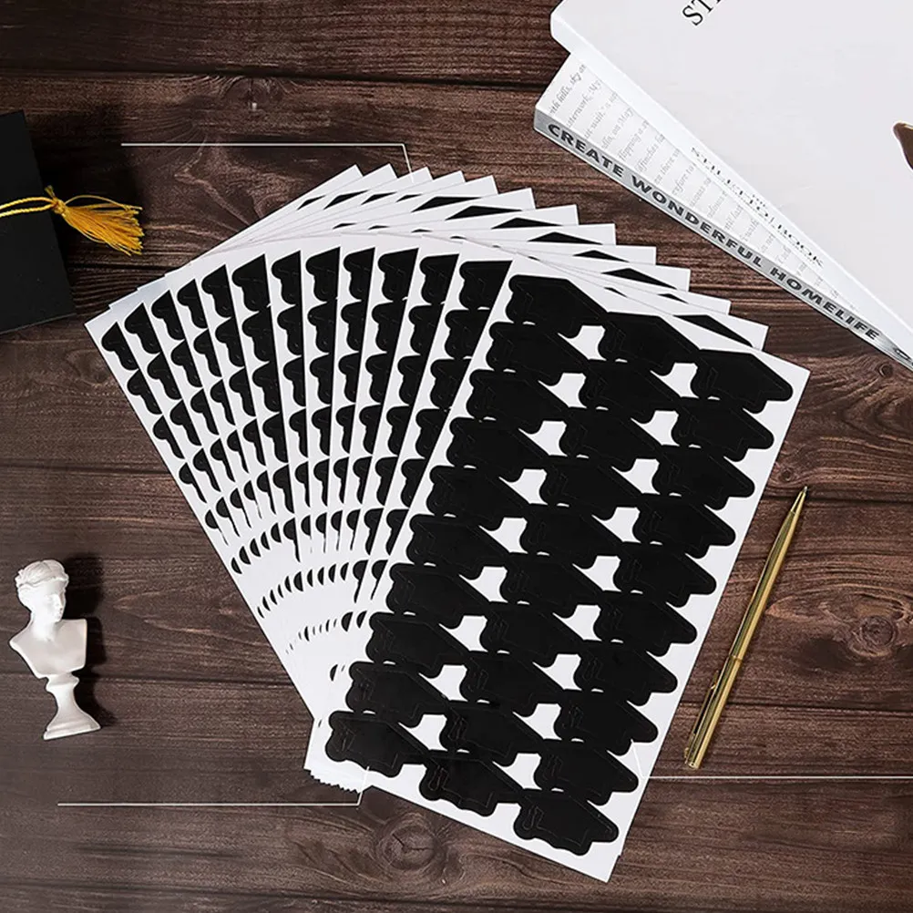 

6 Sheets Graduation Cap Sealing Stickers Exquisite Doctor Hat Design for Greeting Cards Candy Pouches Notebooks Graduation Party