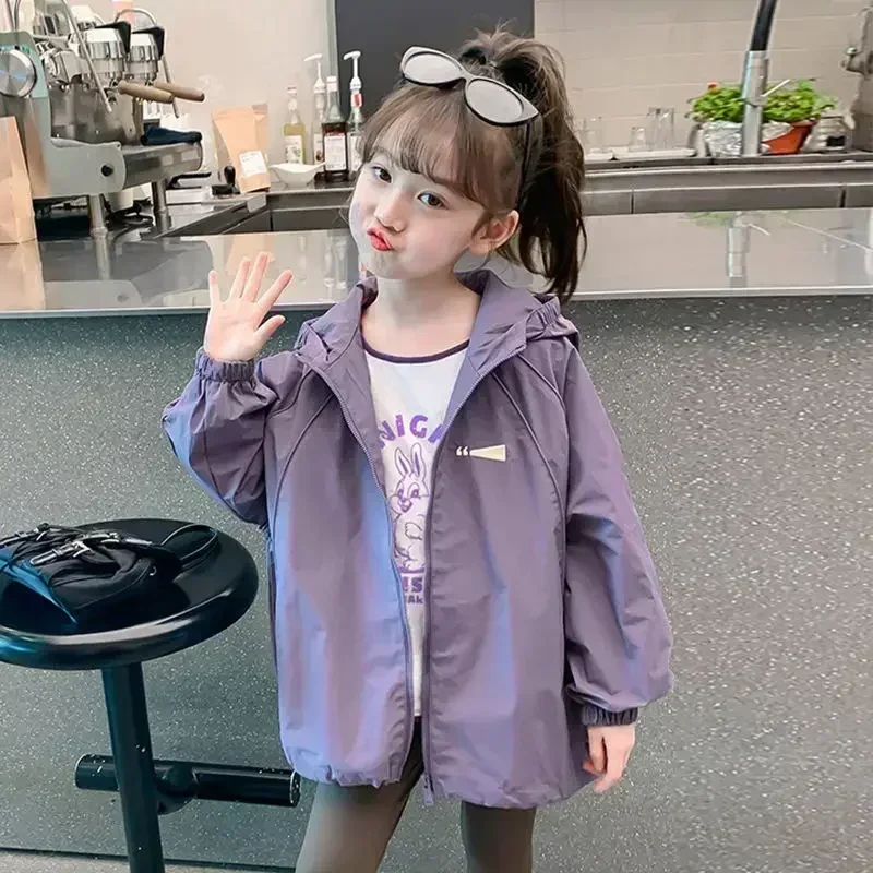 Hoodies Sweatshirt Sports Suits Coat Windbreaker Football Coat for Kids Girl New Girls Children Clothing Baby Outerwear Jackets