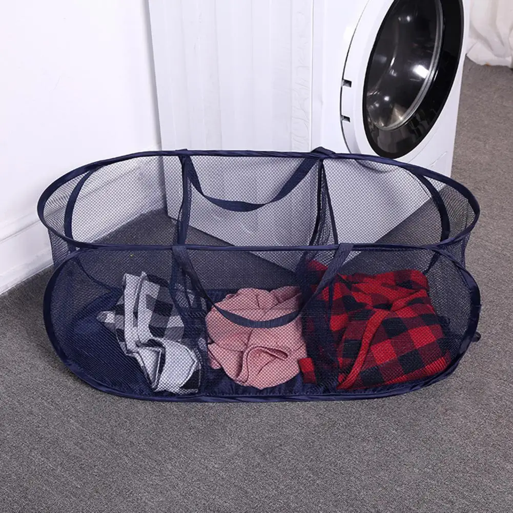 

Laundry Sorter Hamper Useful with Handle Breathable Collapsible Dirty Clothing Storage Bag Laundry Hamper Bathroom Supplies