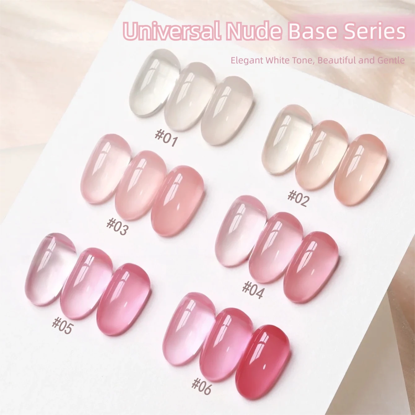 MIANEL 10ML 1 Stück 2026 Neuer Stil Eisklarer Aufhellender Jelly-Gel Nagellack in Weicher und Süßer Aprikot Nude für Rosa Nägel Nagelzubehör