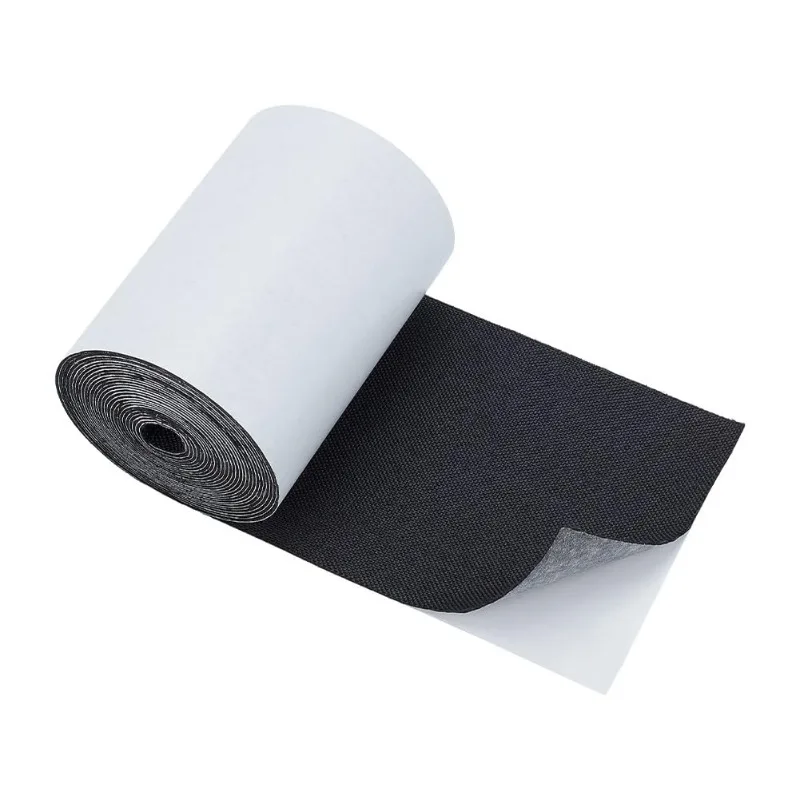 1 Roll 157x4 Inch Self Adhesive Fabric Repair Patch Linen for Couch Furniture Chair Car Seats Headboards Black