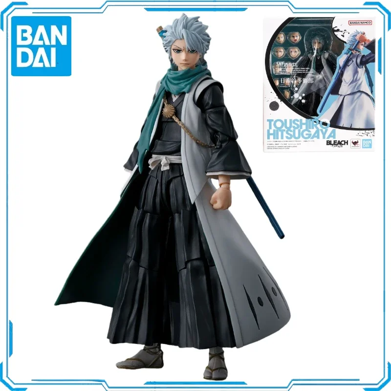 En Stock Original SHF Bandai BLEACH Series Hitsugaya Toushirou figura de acción juguete de animación regalo modelo coleccionista Anime Hobby