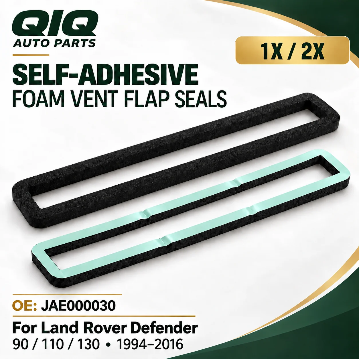 1 Pair Self Adhesive Foam Bulkhead Air Vent Flap Seal Gasket Pair For Land Rover Defender 90 110 130 1994-2016 JAE000030