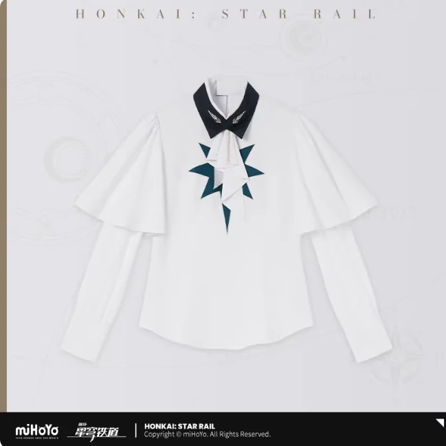 

MiHoYo Game Anaxagoras Shirt Honkai Star Rail Anaxa Theme Long-sleeved Shirt Costume Coat Jacket Top Cosplay Xmas Gift official