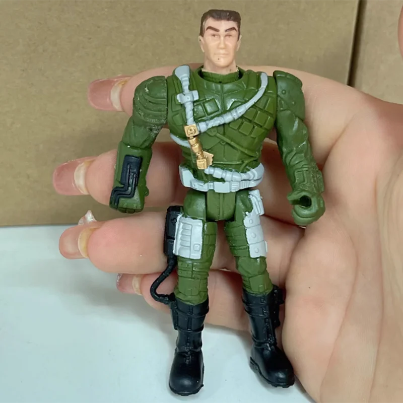Żołnierz w skali 1:18 Figurka akcji Ruchome stawy Model 3,75 cala Ruchome figurki Ozdoby na prezenty Zabawka Statyczna dekoracja