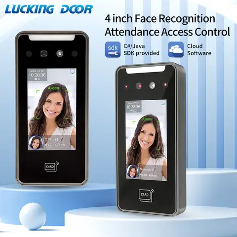 ONVIF 인증 액세스 시스템 – 2MP 얼굴 인식 및 5000명의 사용자 및 클라우드 API/SDK 및 PoE 지원(4인치 IPS LCD 포함) 사무실/공장