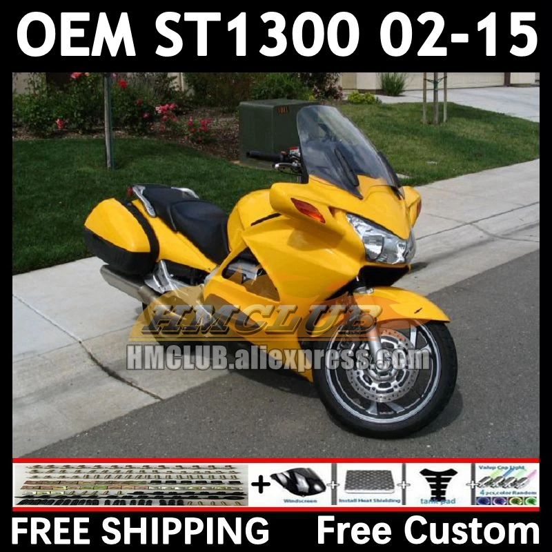 STX1300 For HONDA Pan European ST1300 88No.77 ST-1300 ST 1300 02 stock yellow 03 04 05 06 07 08 09 2010 2011 2012 2015 Fairings