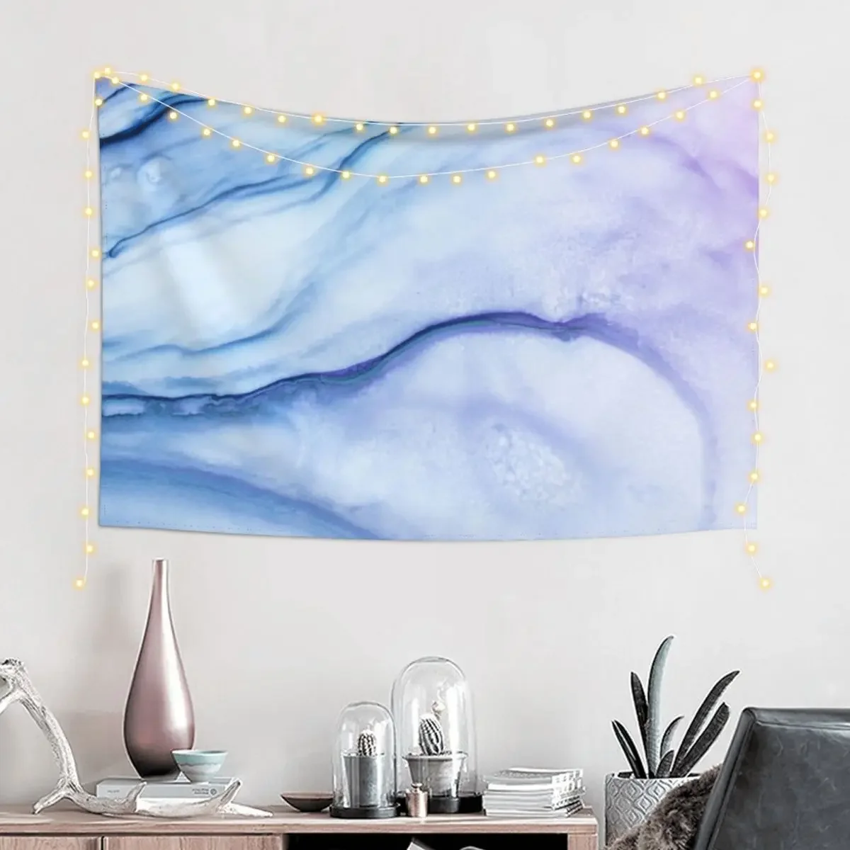 Tranquil River Abstract Painting Fluid Ink Painting Tapestry Things To Decorate The Room Living Room Decoration Tapestry