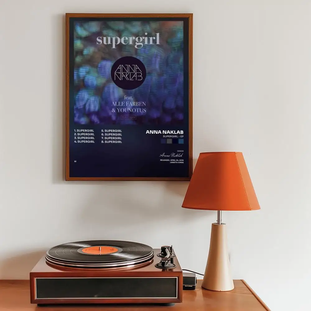 Singer A-Anna Naklab Poster Decorative Wall Art Pictures for Living Room Bedroom Office Home Decor