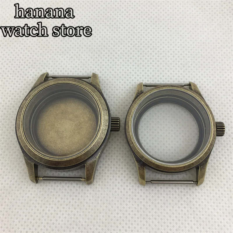 BLIGER 36mm 39mm Bronze case Dome Sapphire glass fit NH34 NH35 NH36 ETA2824 PT5000 movement Screw crown