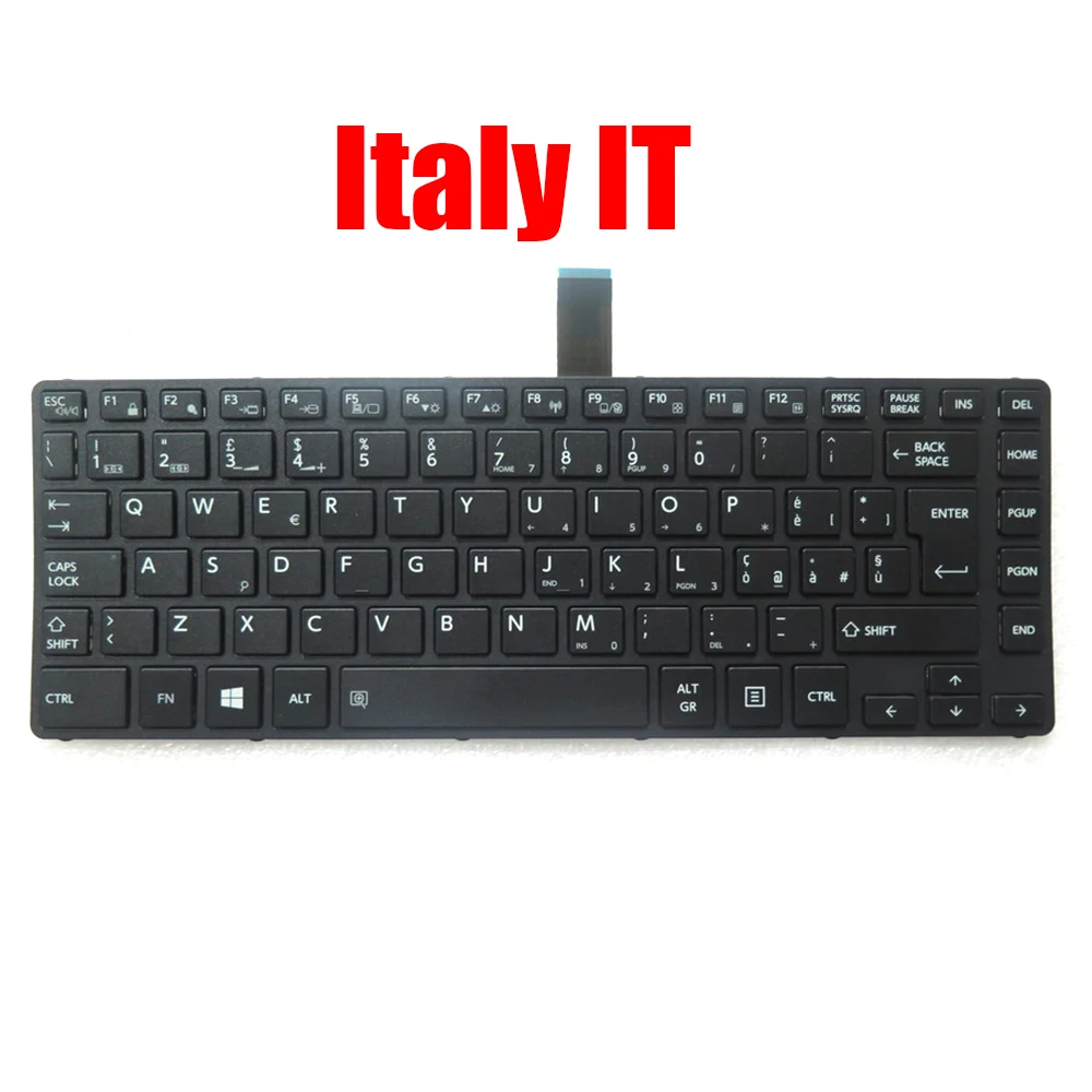 BE IT Keyboard For Toshiba For Tecra A40-C A40-D For Satellite Pro R40-C G83C000HA5ZB Italy Belgium Without Backlit&Pointing