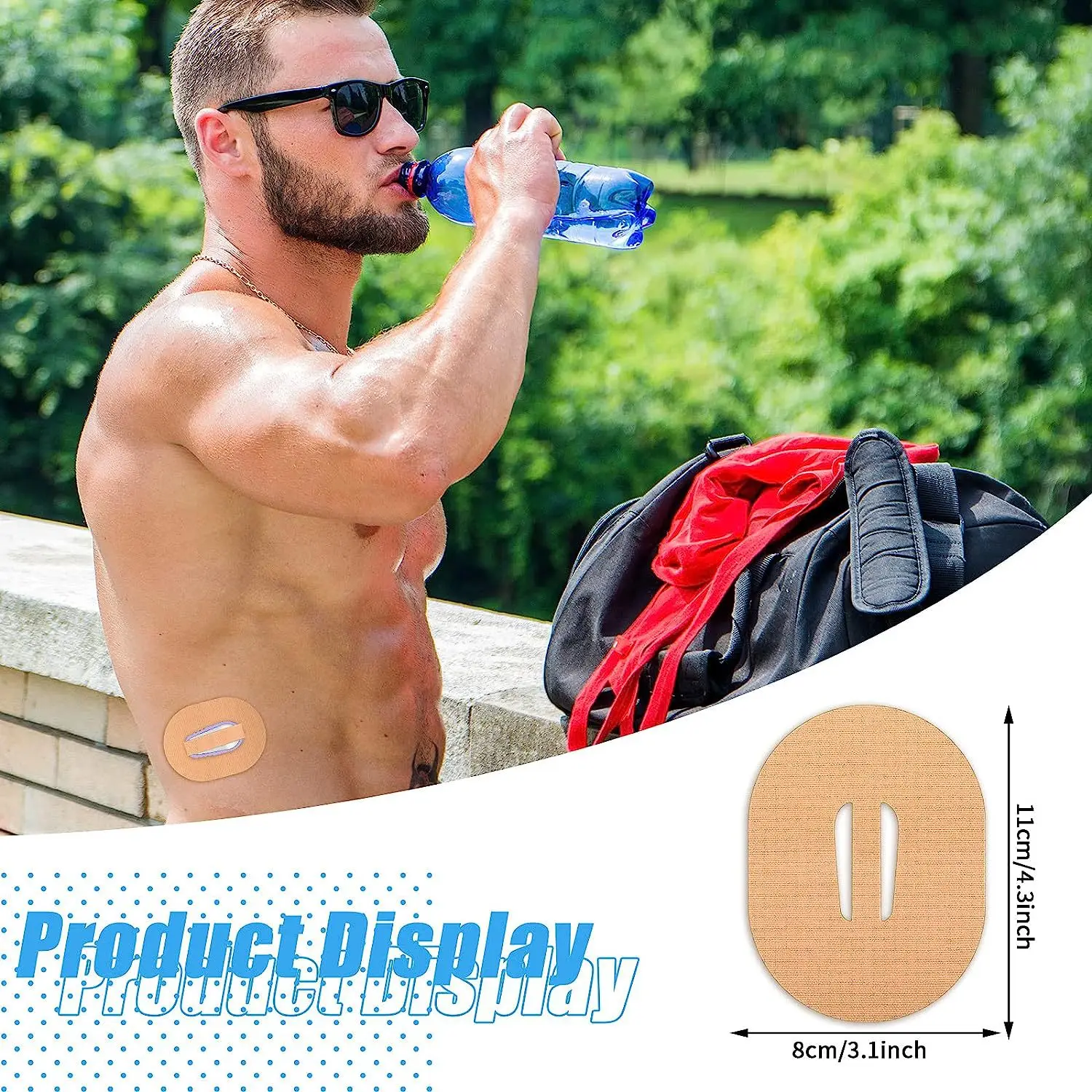 

CGM Waterproof Adhesive CGM Patches Freestyle Libre Sensor Covers Patch Clear CGM Sweatproof Overpatch Tape Long Lasting