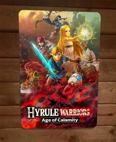 1 pcs,Hyrule Warriors Age of Calamity 8x12 Metal Wall Sign Video Game Poster